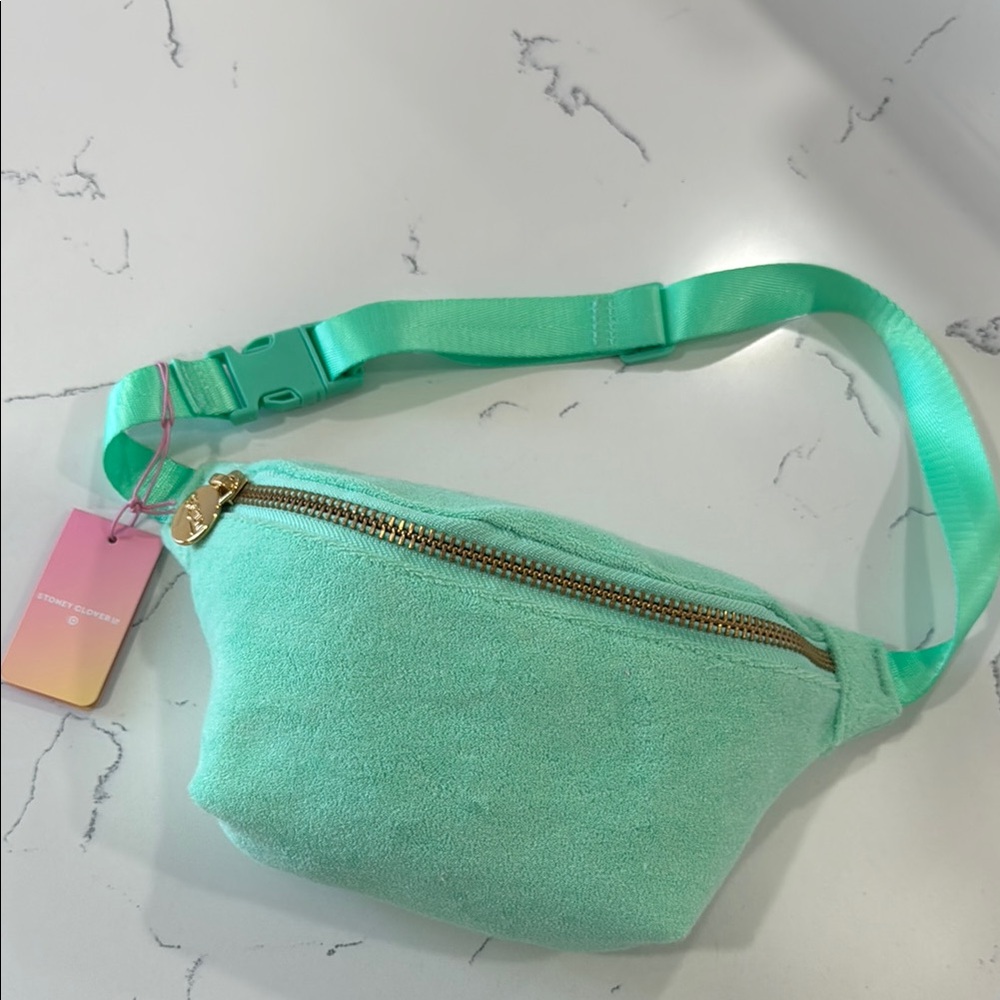 NWT Stoney Clover Ln x Target Mint Green Fanny Pack with Gold Zipper